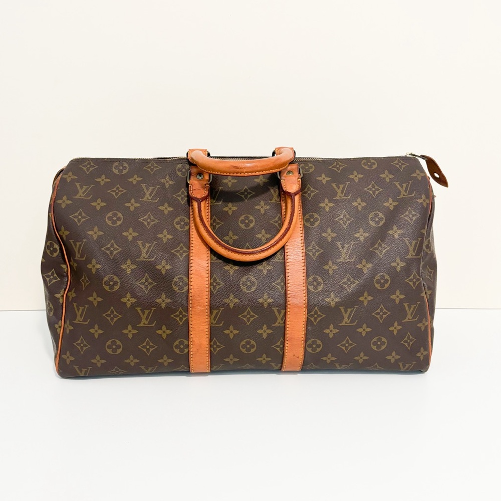LOW START 80’s Louis Vuitton Monogram Eclair Keepall 45 Boston Bag